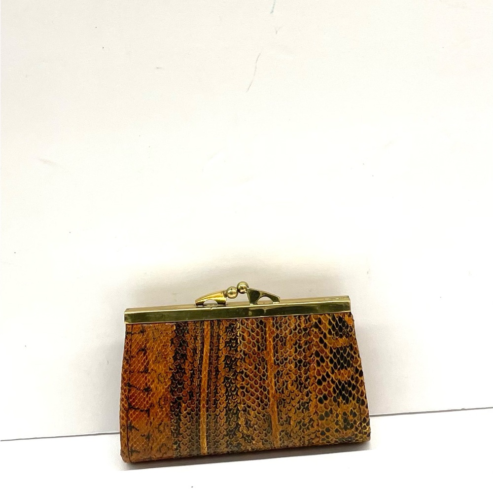 Vintage Snakeskin mini coin wallet